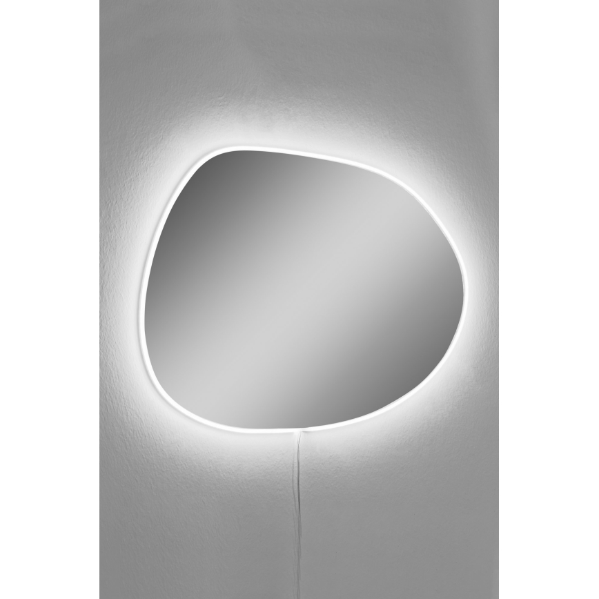 LED Stensko ogledalo z osvetlitvijo PIAGO 46x60 cm bela