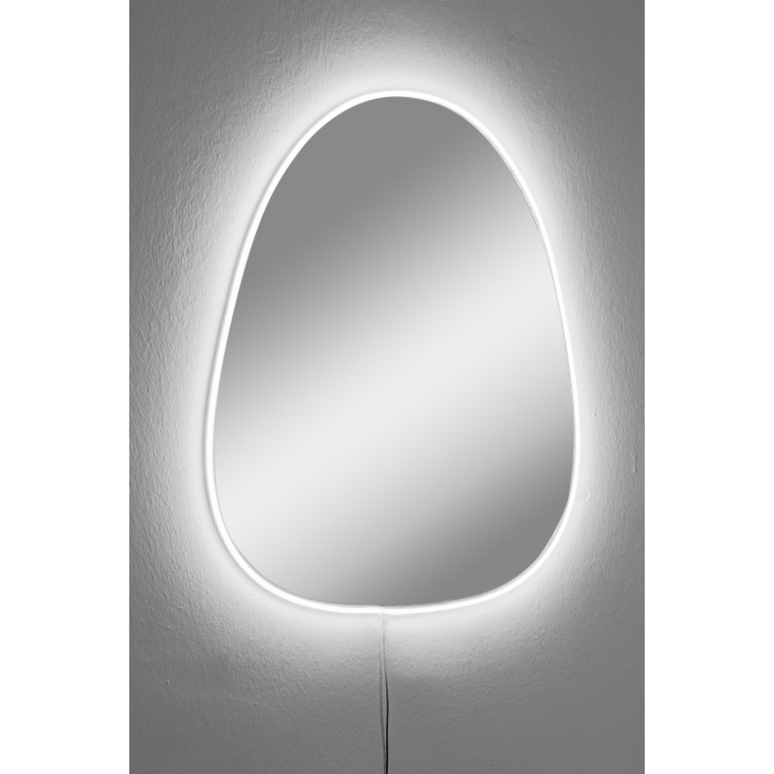 LED Stensko ogledalo z osvetlitvijo QUIPPY 52x62 cm bela