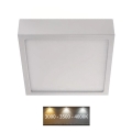 LED Stropna svetilka NEXXO LED/12,5W/230V 3000/3500/4000K 17x17 cm bela