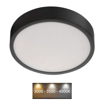 LED Stropna svetilka NEXXO LED/21W/230V 3000/3500/4000K pr. 22,5 cm črna