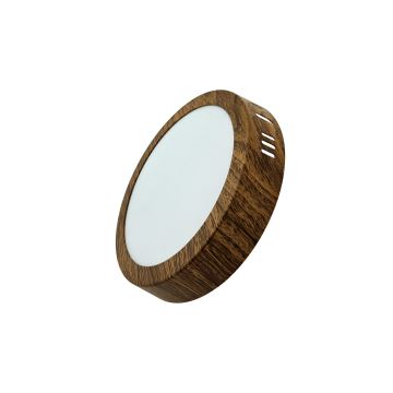 LED Stropna svetilka RING LED/12W/230V 4200K 16 cm rjava