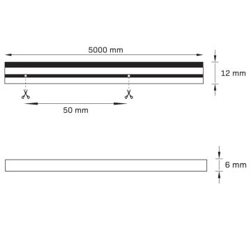 LED Trak NEON 5m LED/40W/24V roza IP65