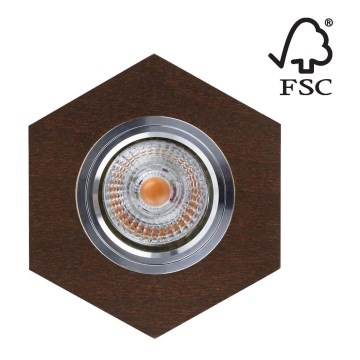 LED Vgradna svetilka VITAR 1xGU10/5W/230V CRI 90 bukev – FSC certifikat