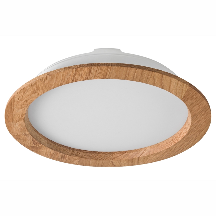 LED Vgradna svetilka WOODY SPOT LED/23,5W/230V 4000K hrast ø 23,5 cm