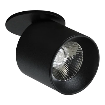 LED Vgradni reflektor HARON 1xLED/10W/230V črna