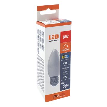 LED Žarnica C35 E27/8W/230V 2700K