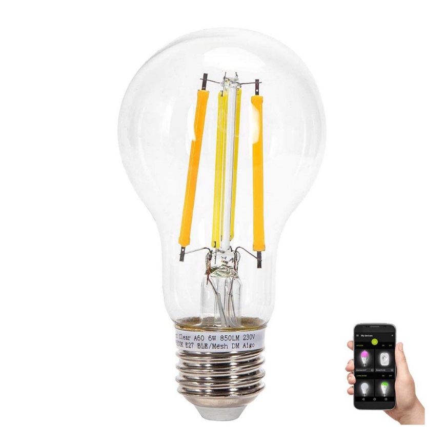 LED Žarnica FILAMENT A60 E27/6W/230V 2700-6500K - Aigostar