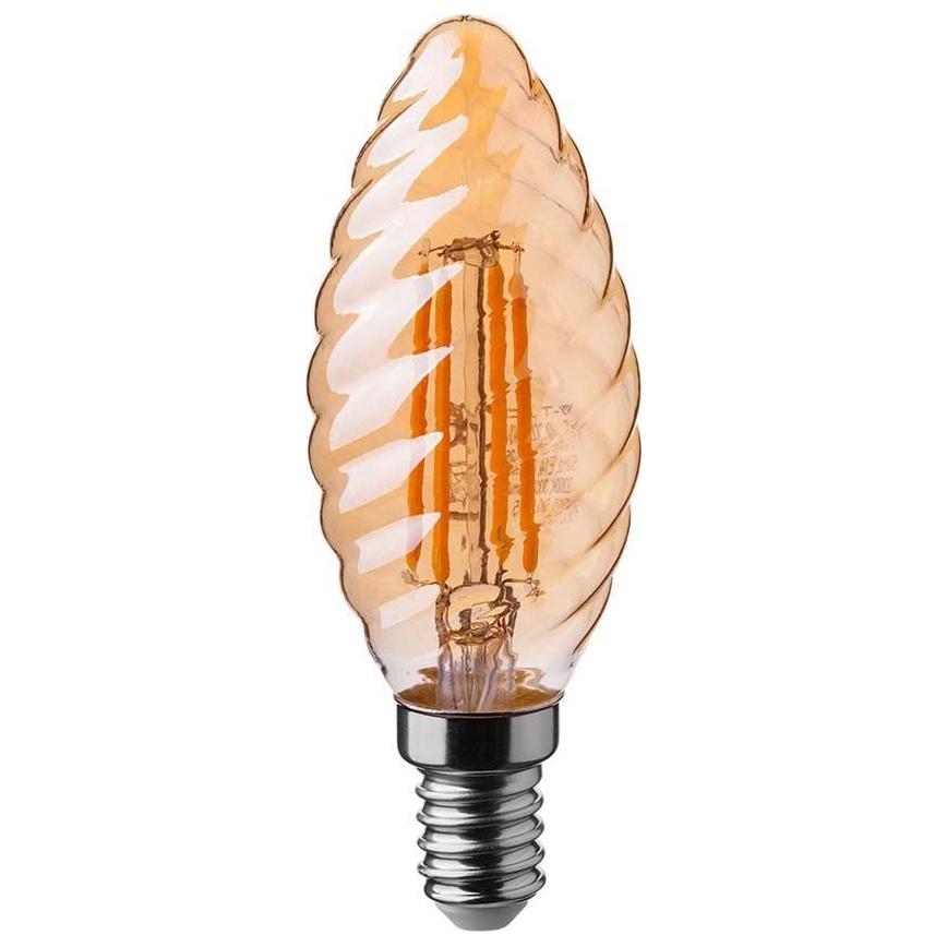 LED Žarnica FILAMENT AMBER E14/4W/230V 2200K