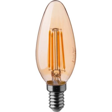 LED Žarnica FILAMENT AMBER E14/4W/230V 2200K