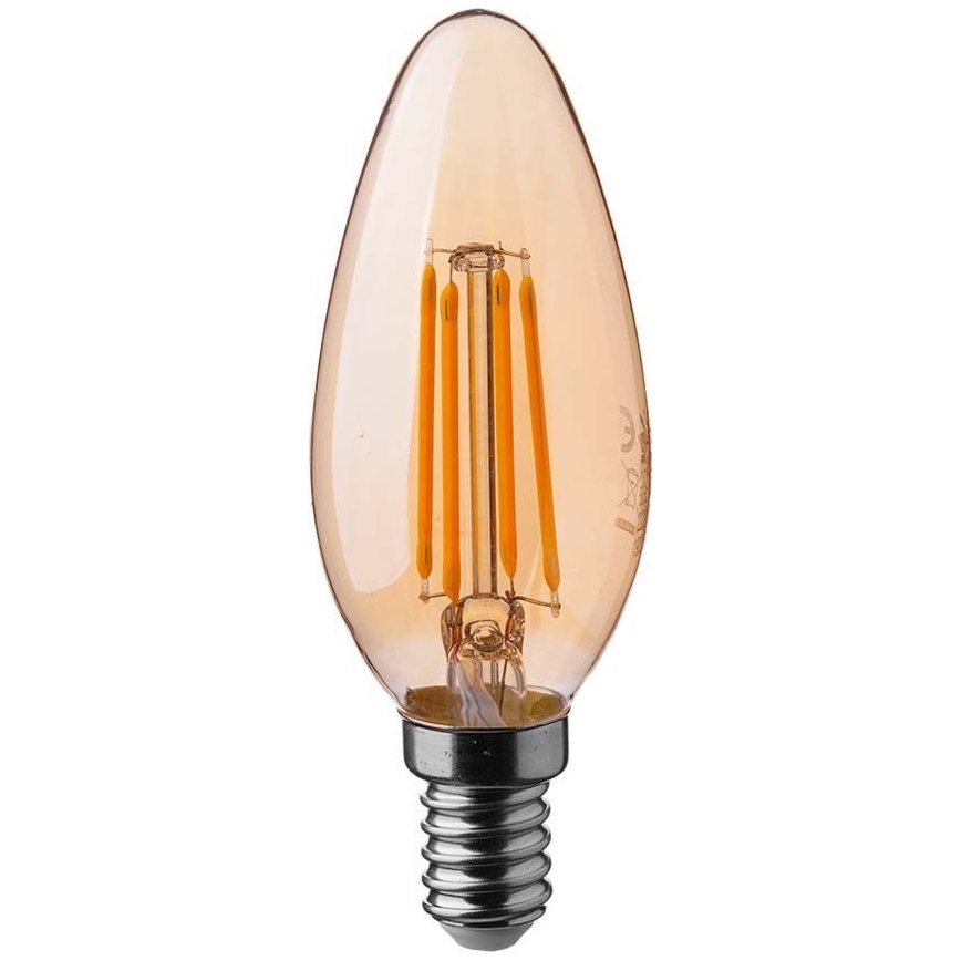 LED Žarnica FILAMENT AMBER E14/4W/230V 2200K