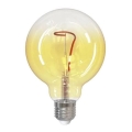LED Žarnica FILAMENT SHAPE G95 E27/4W/230V 1800K rumena