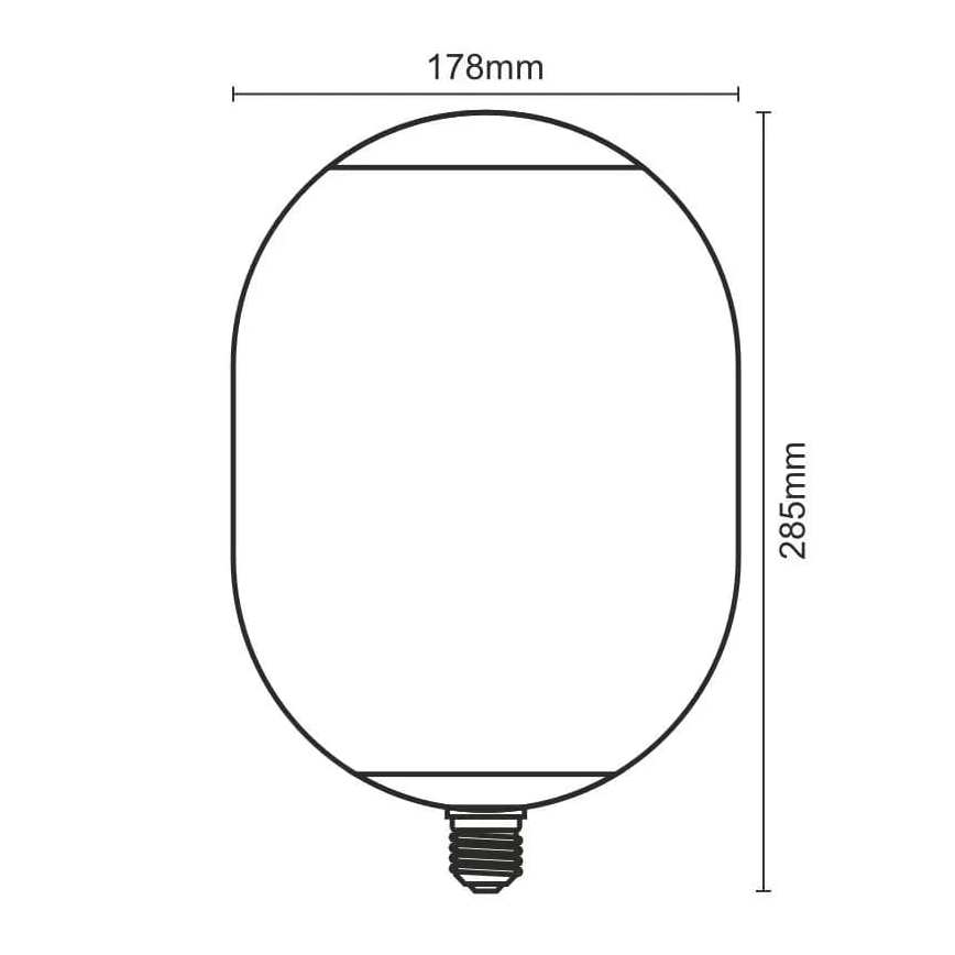 LED Žarnica FILAMENT SMOKE T178 E27/4W/230V 1800K