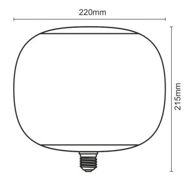 LED Žarnica FILAMENT SMOKE T220 E27/4W/230V 1800K