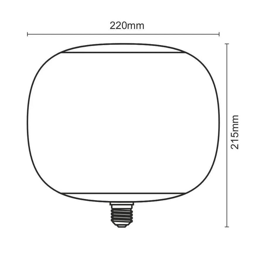 LED Žarnica FILAMENT SMOKE T220 E27/4W/230V 1800K