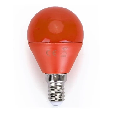 LED Žarnica G45 E14/4W/230V oranžna - Aigostar