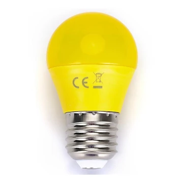 LED Žarnica G45 E27/4W/230V rumena - Aigostar