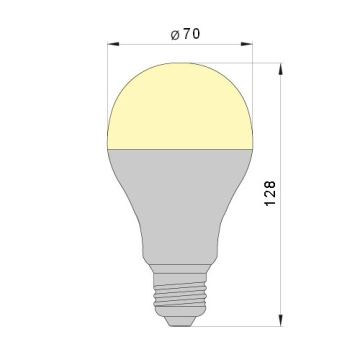 LED Žarnica LEDSTAR A70 E27/18W/230V 3000K