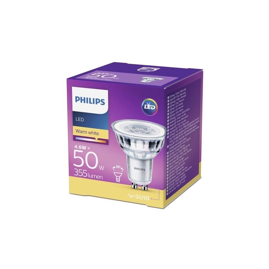 LED Žarnica Philips GU10/4,6W/230V 2700K