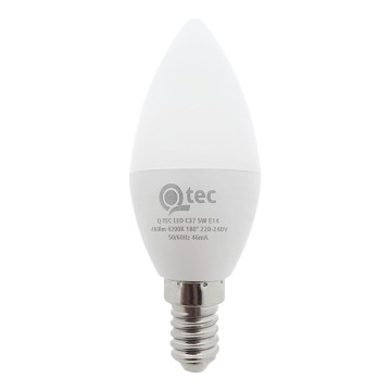 LED Žarnica Qtec C35 E14/5W/230V 4200K