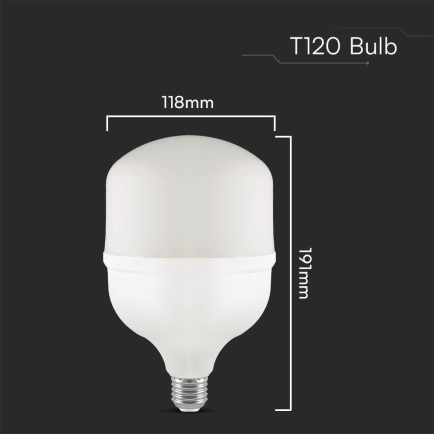 LED Žarnica T120 E40 E27/40W/230V 4000K