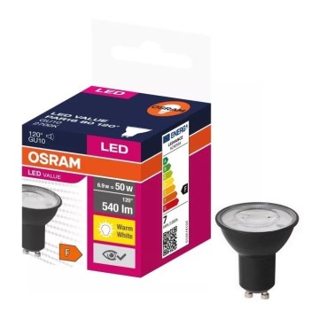 LED Žarnica VALUE PAR16 GU10/6,9W/230V 2700K 120° črna - Ledvance