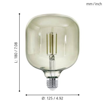 LED Žarnica VINTAGE E27/4W/230V 3000K  - Eglo 12597