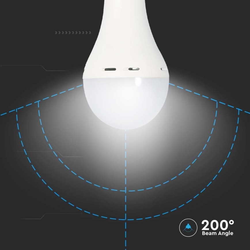 LED Žarnica z zasilna mode A70 E27/9W/230V 4000K