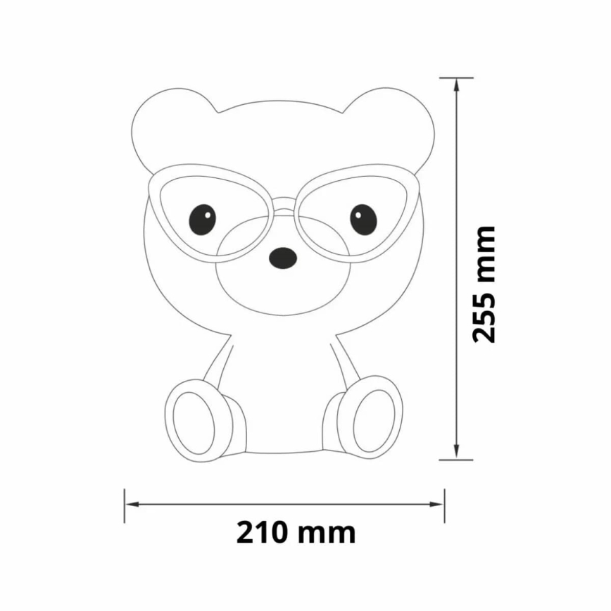 LED Zatemnitvena otroška svetilka na dotik BIBI LED/2,5W/3,7V 1200 mAh