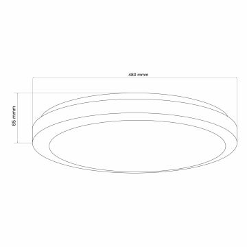 LED Kopalniška zatemnitvena stropna svetilka MARIAN LED/72W/230V 3000-6000K IP44 + Daljinski upravljalnik