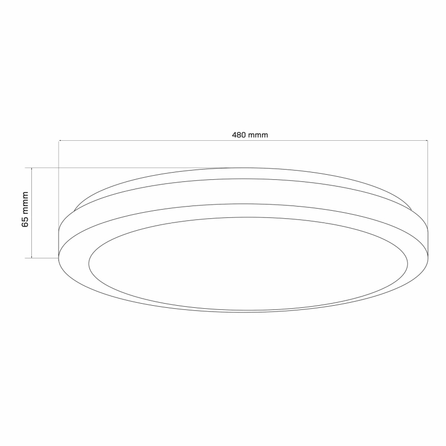 LED Kopalniška zatemnitvena stropna svetilka MARIAN LED/72W/230V 3000-6000K IP44 + Daljinski upravljalnik