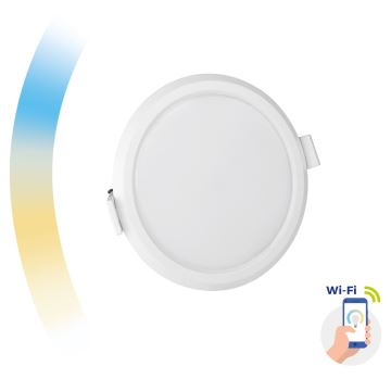 LED Zatemnitvena vgradna svetilka ALGINE LED/6W/230V Wi-Fi Tuya okrogla