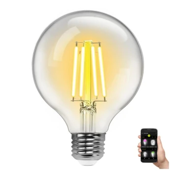 LED Zatemnitvena žarnica FILAMENT G95 E27/6W/230V 2700-6500K Wi-Fi - Aigostar