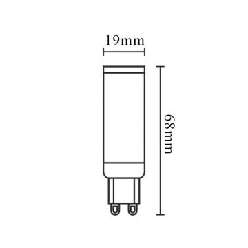 LED Zatemnitvena žarnica G9/6W/230V 6000K