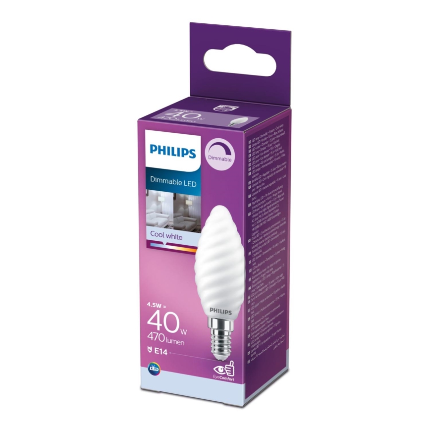 LED Zatemnitvena žarnica Philips E14/4,5W/230V 4000K