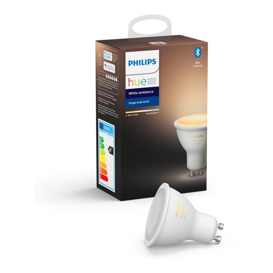 LED Zatemnitvena žarnica Philips Hue WHITE AMBIANCE 1xGU10/4,3W/230V 2200-6500K