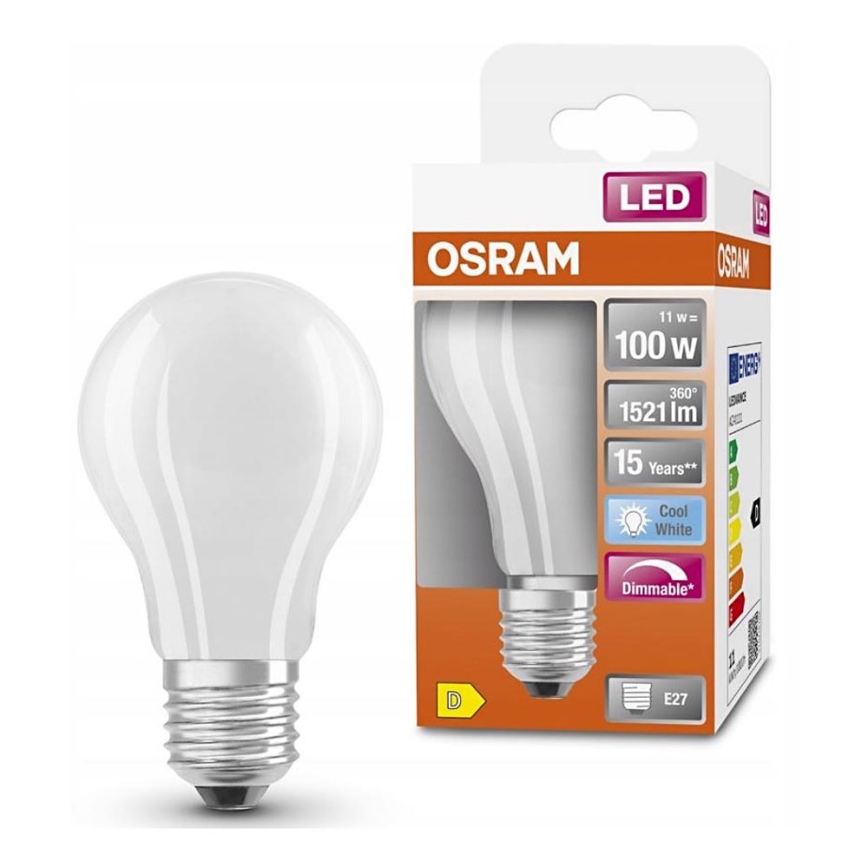 LED Zatemnitvena žarnica RETROFIT A60 E27/11W/230V 4000K - Osram