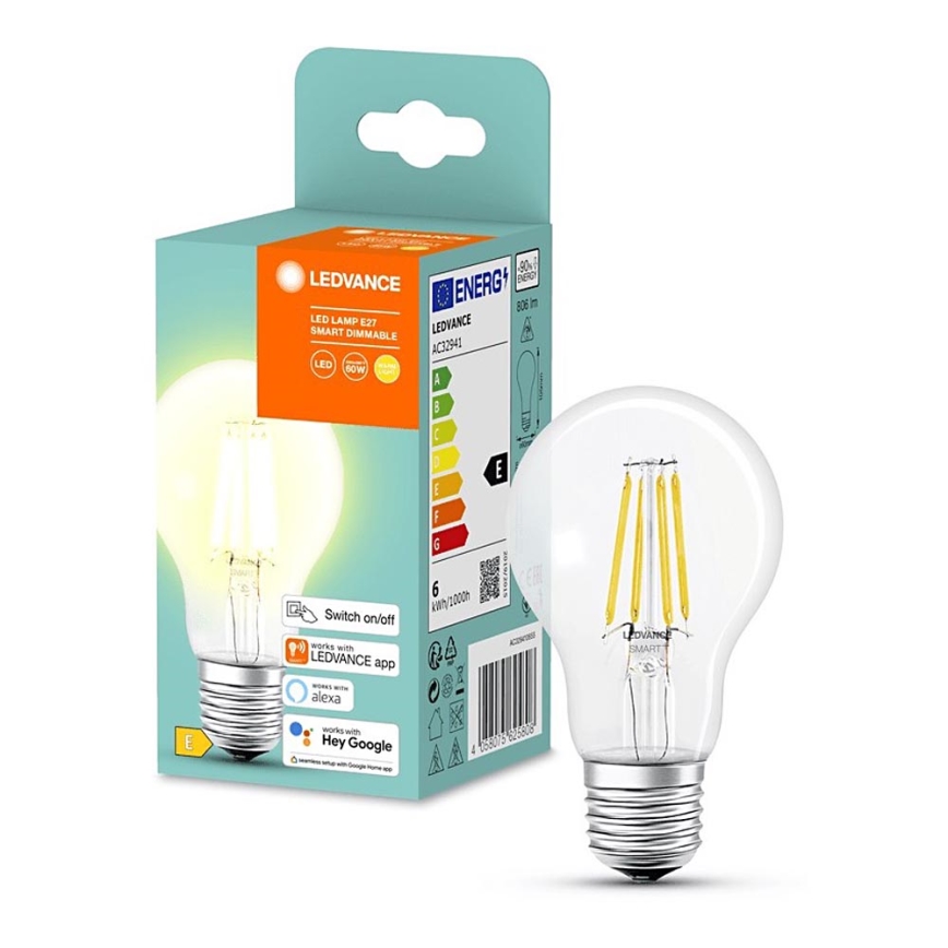 LED Zatemnitvena žarnica SMART+ A60 E27/6W/230V 2700K - Ledvance