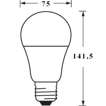 LED Zatemnitvena žarnica SMART+ E27/14W/230V 2700K-6500K Wi-Fi - Ledvance