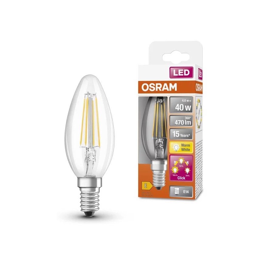 LED Zatemnitvena žarnica VINTAGE B35 E14/4W/230V 2700K - Osram