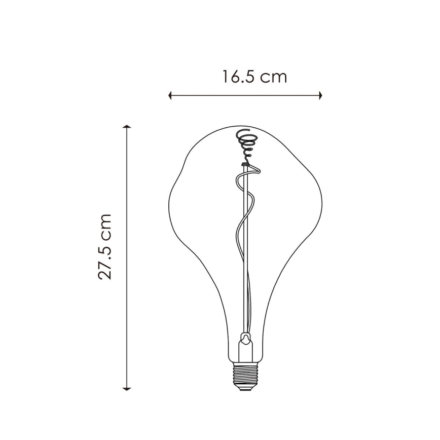 LED Zatemnitvena žarnica VINTAGE EDISON E27/3W/230V 1800K