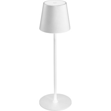 LED Zatemnitvena zunanja polnilna namizna svetilka LED/4W/4000 mAh 3000/4000/5500K IP44 bela