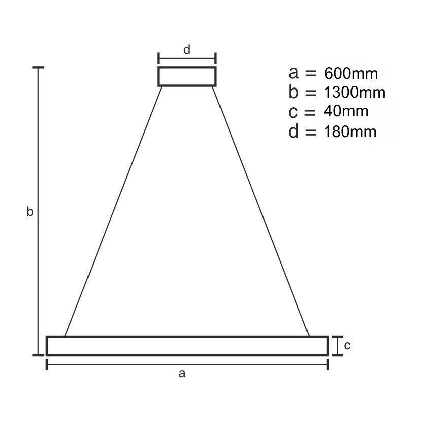 LED Zatemnitveni lestenec na vrvici LED/40W/230V 3000-6500K zlata + Daljinski upravljalnik