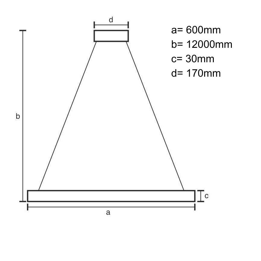 LED Zatemnitveni lestenec na vrvici LED/75W/230V 3000-6500K + Daljinski upravljalnik