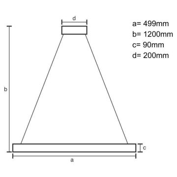 LED Zatemnitveni lestenec na vrvici LED/80W/230V 3000-6500K bela + Daljinski upravljalnik