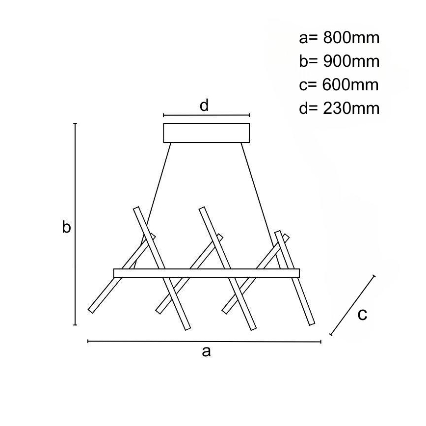 LED Zatemnitveni lestenec na vrvici LED/90W/230V 3000-6500K + Daljinski upravljalnik