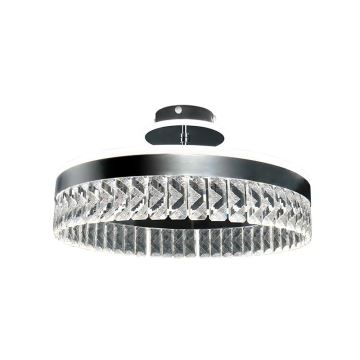 LED Zatemnitveni kristalni nadgradni lestenec LED/75W/230V 3000-6500K krom + Daljinski upravljalnik