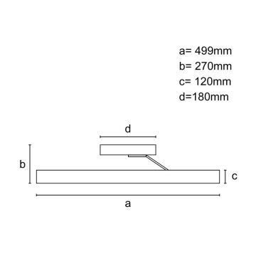 LED Zatemnitveni kristalni nadgradni lestenec LED/75W/230V 3000-6500K krom + Daljinski upravljalnik