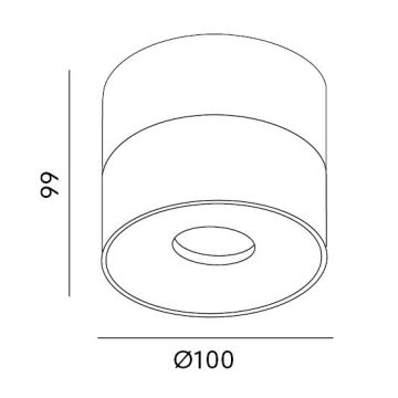 LED Zatemnitveni reflektor LAHTI LED/13,5W/230V 3000K CRI 90 črna