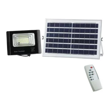 LED Zatemnitveni solarni reflektor LED/12W/3,2V 6000K IP65 + Daljinski upravljalnik