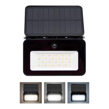 LED Zatemnitveni solarni reflektor s senzorjem gibanja in mraka LED/6W/2200 mAh 3000/4000/6500K IP65